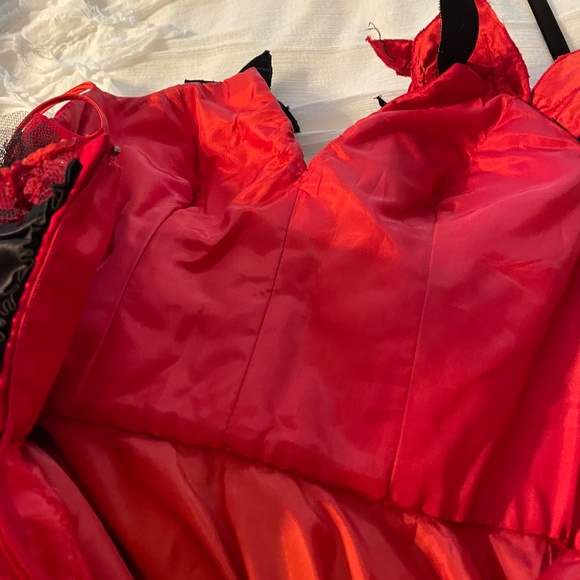 Luxury MICHEL-TELLIN DESIGNER PARIS Gown Worn Once 100%silk Video - Picture 13 of 14